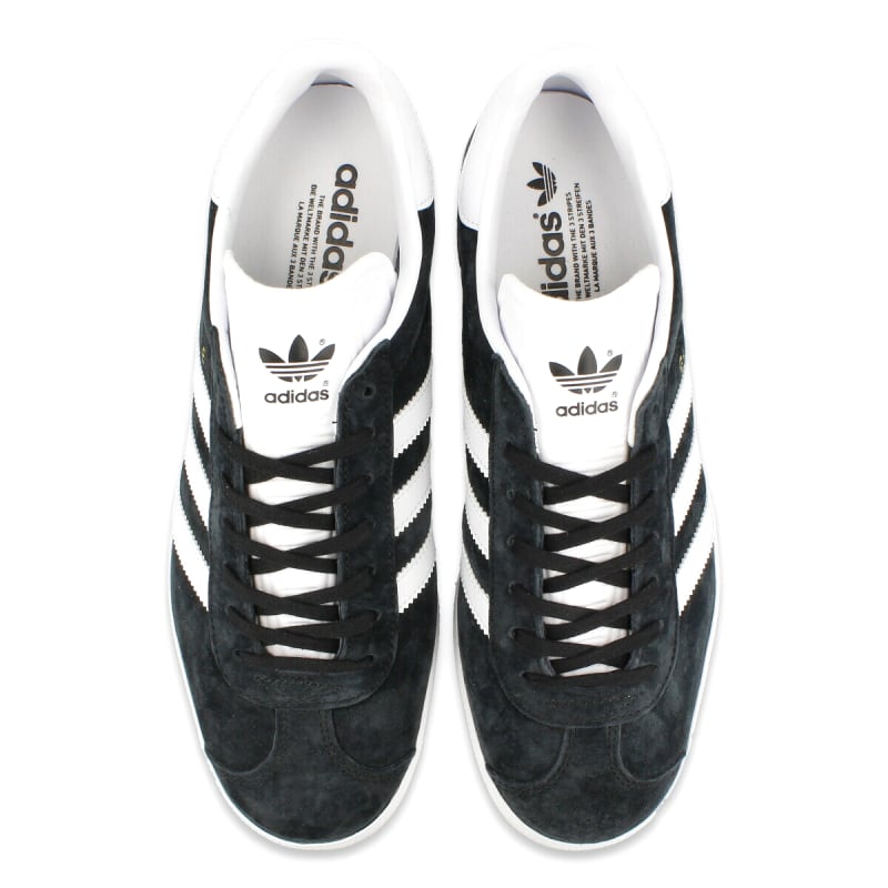 Adidas Gazelle Core Black/White/Gold Met Sneakers