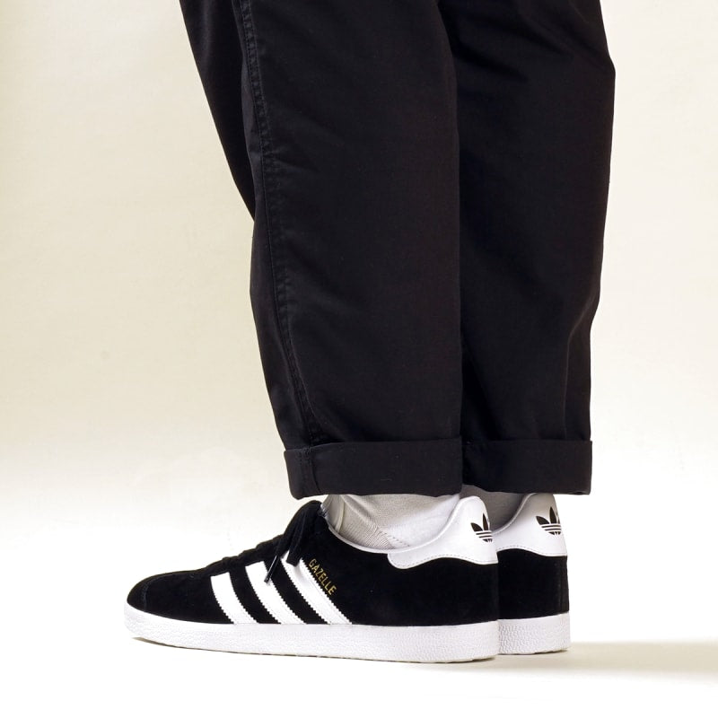 Adidas Gazelle Core Black/White/Gold Met Sneakers