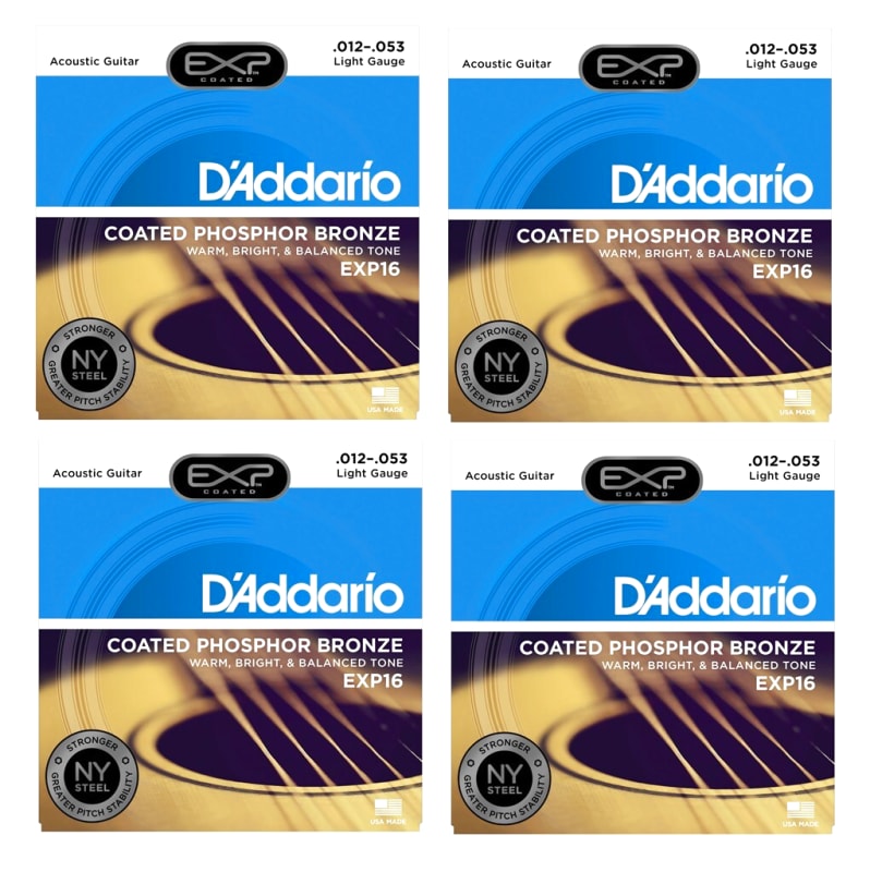 D'Addario EXP16 Acoustic Guitar Strings 12-53