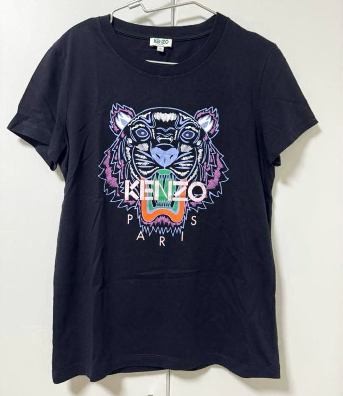KENZO Tiger Print T-Shirt S Black