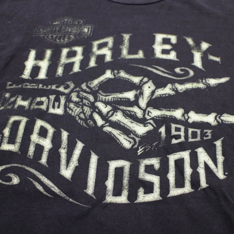 Vintage Harley Davidson T-Shirt Washed Black