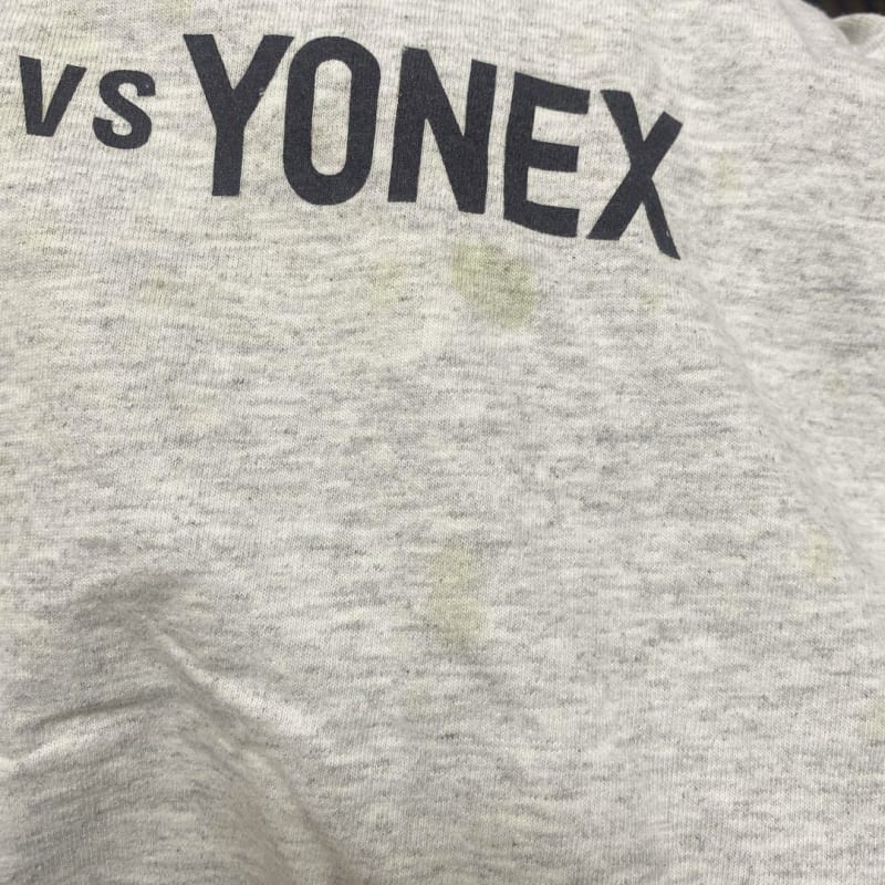 90s USA Made YONEX Gray T-Shirt Men's L Size