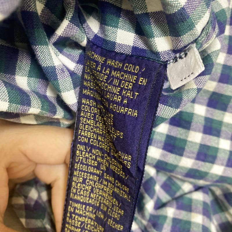 Disney Check Pattern Short Sleeve Shirt With Tigger Embroidery Size M