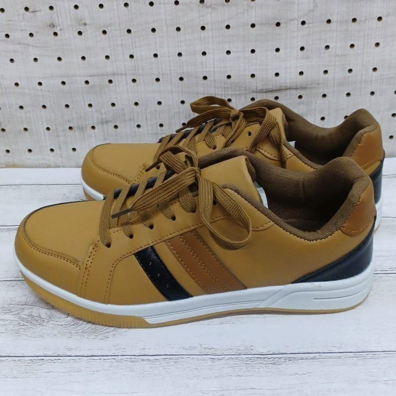 New Men's Water-Resistant Lightweight Sneakers Camel 25.5cm