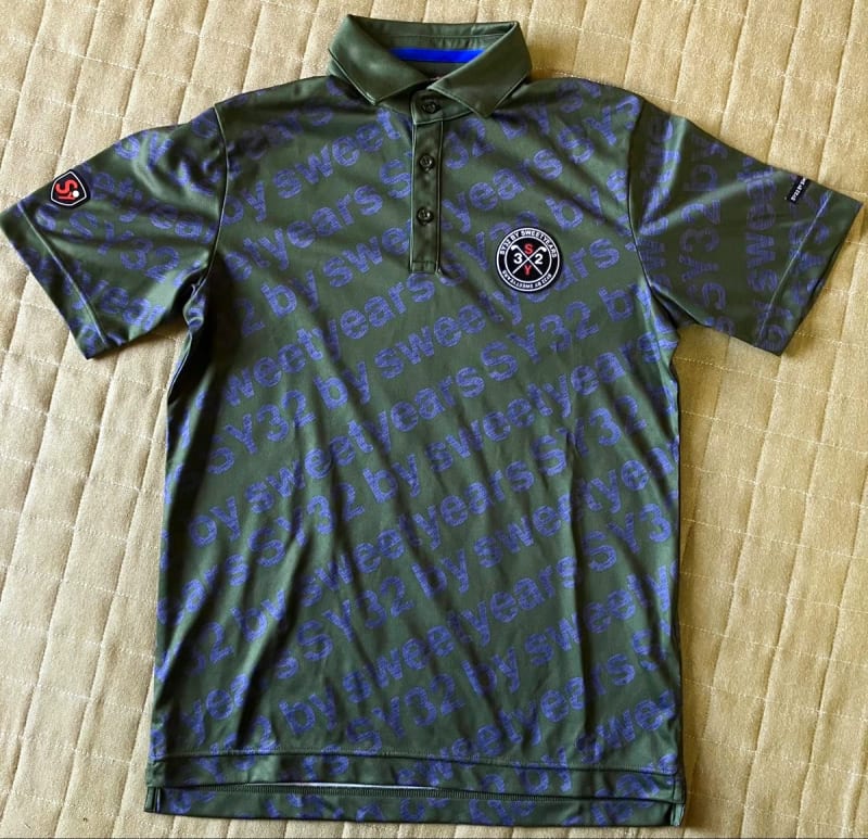 SY32 By Sweetyears Pattern Polo Shirts Golf Short Sleeve Polo Shirt