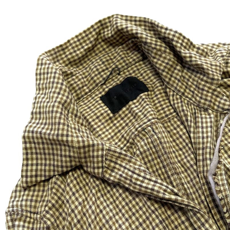 Junhashimoto Wrinkle Check Hook Shirts Size 4