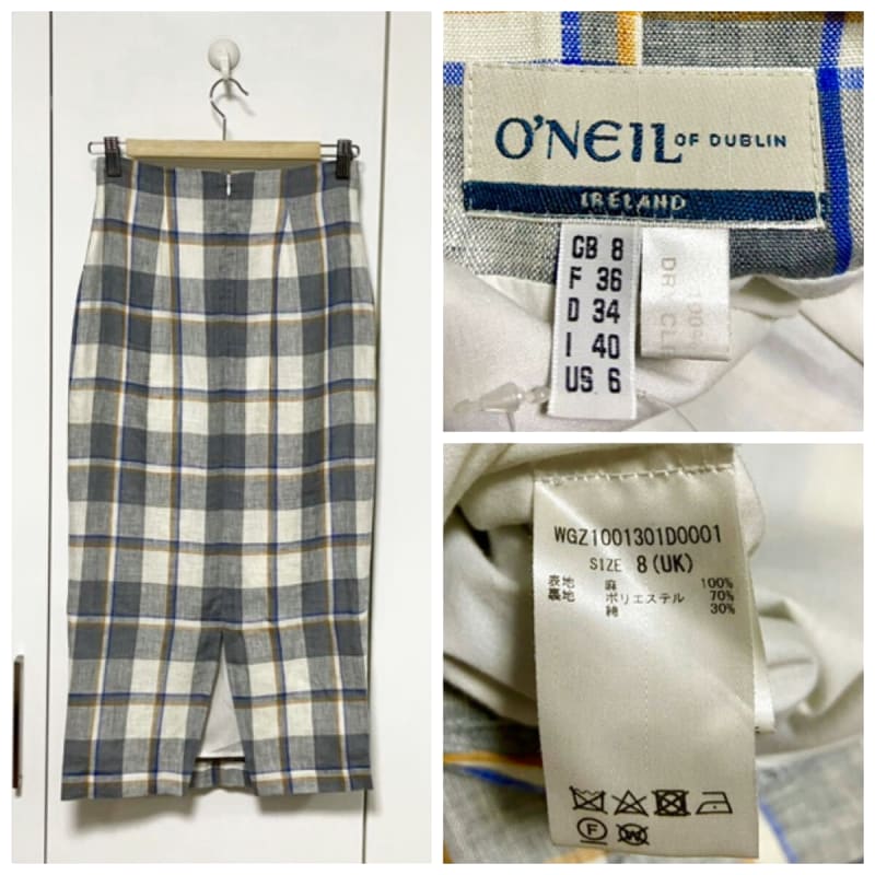 O Neil of Dublin Linen Pencil Skirt in Excellent Condition Size 8