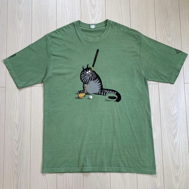 90s Crazy Shirts Krivan Cat Vintage Big Logo T-Shirt