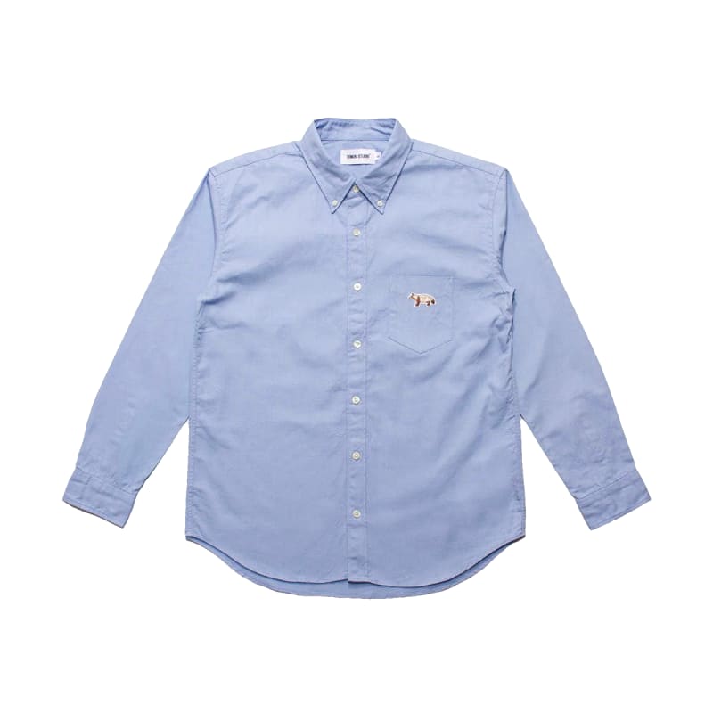 Tanuki Studio Sideways Oxford Shirts Light Blue