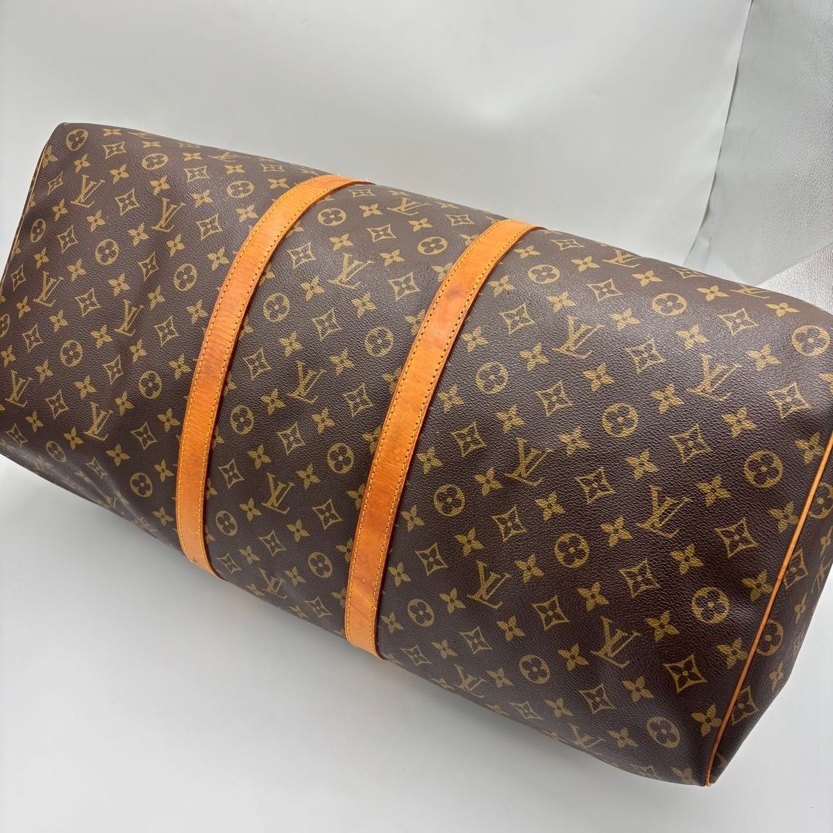 Louis Vuitton Keepall 60 Monogram Leather Boston Bag M41422 Brown