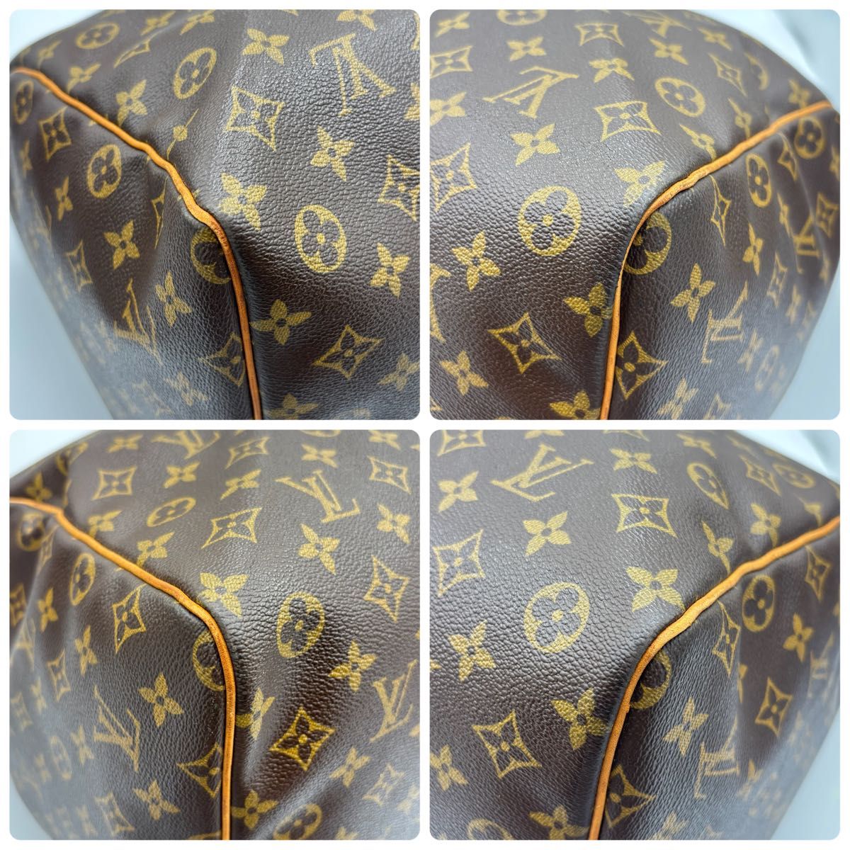 Louis Vuitton Keepall 60 Monogram Leather Boston Bag M41422 Brown