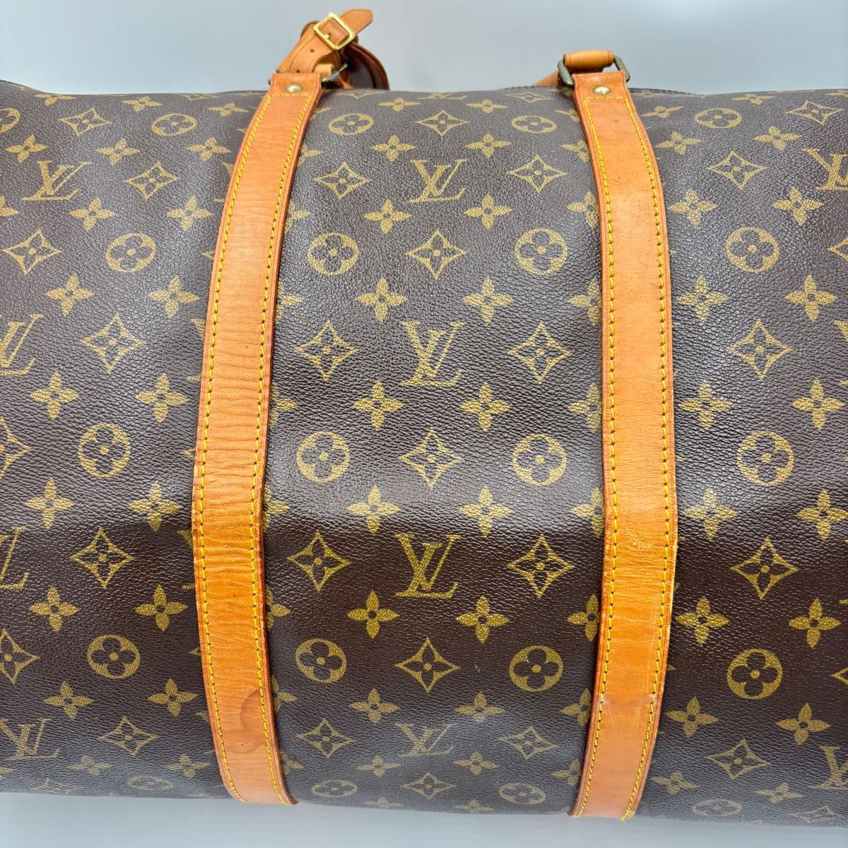 Louis Vuitton Keepall 60 Monogram Leather Boston Bag M41422 Brown