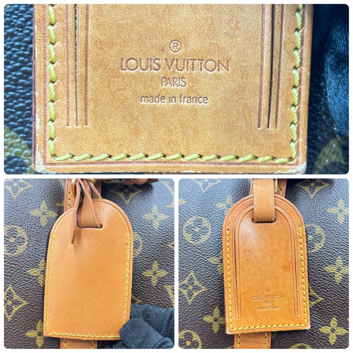 Louis Vuitton Keepall 60 Monogram Leather Boston Bag M41422 Brown