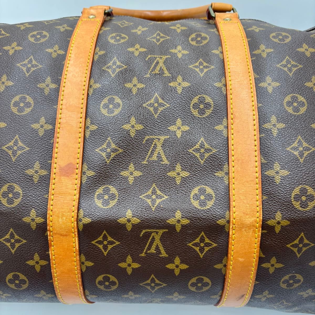 Louis Vuitton Keepall 60 Monogram Leather Boston Bag M41422 Brown