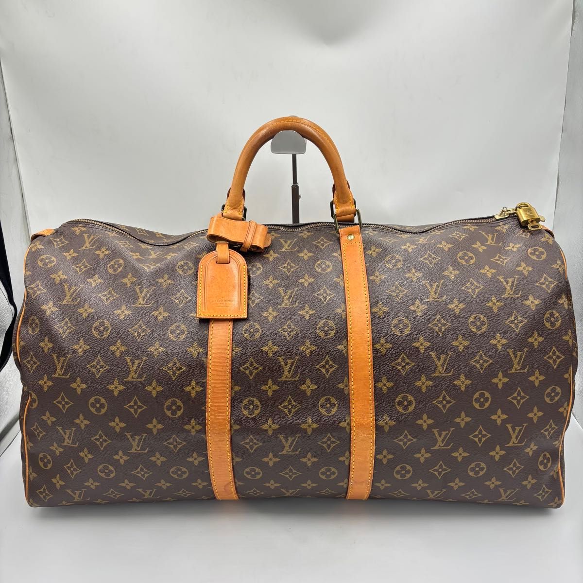 Louis Vuitton Keepall 60 Monogram Leather Boston Bag M41422 Brown