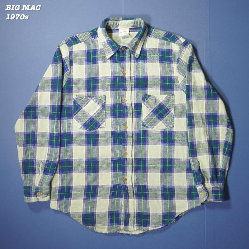 Big Mac Flannel Shirts 1970s M Vintage