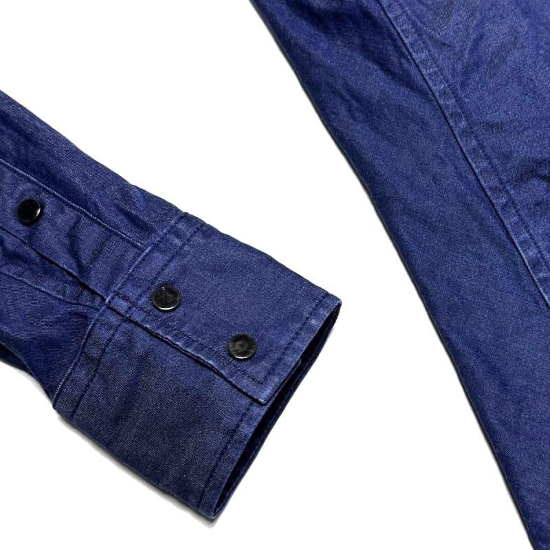 Junhashimoto Fine Stretch Light Denim Western Shirt Size 2 Blue