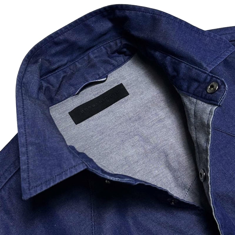 Junhashimoto Fine Stretch Light Denim Western Shirt Size 2 Blue