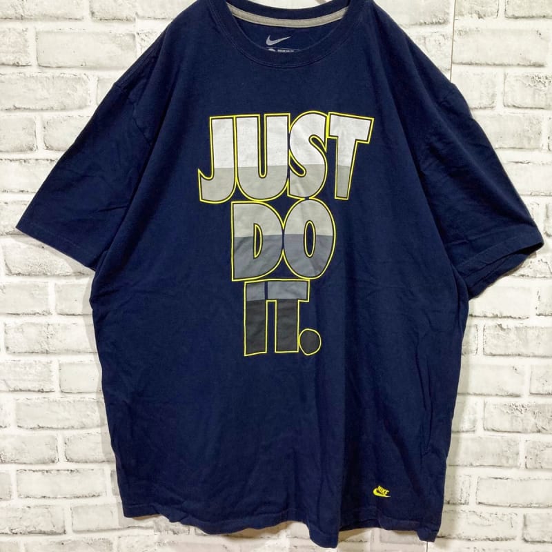 Nike Just Do It Big Logo T-Shirt - XXL - Navy