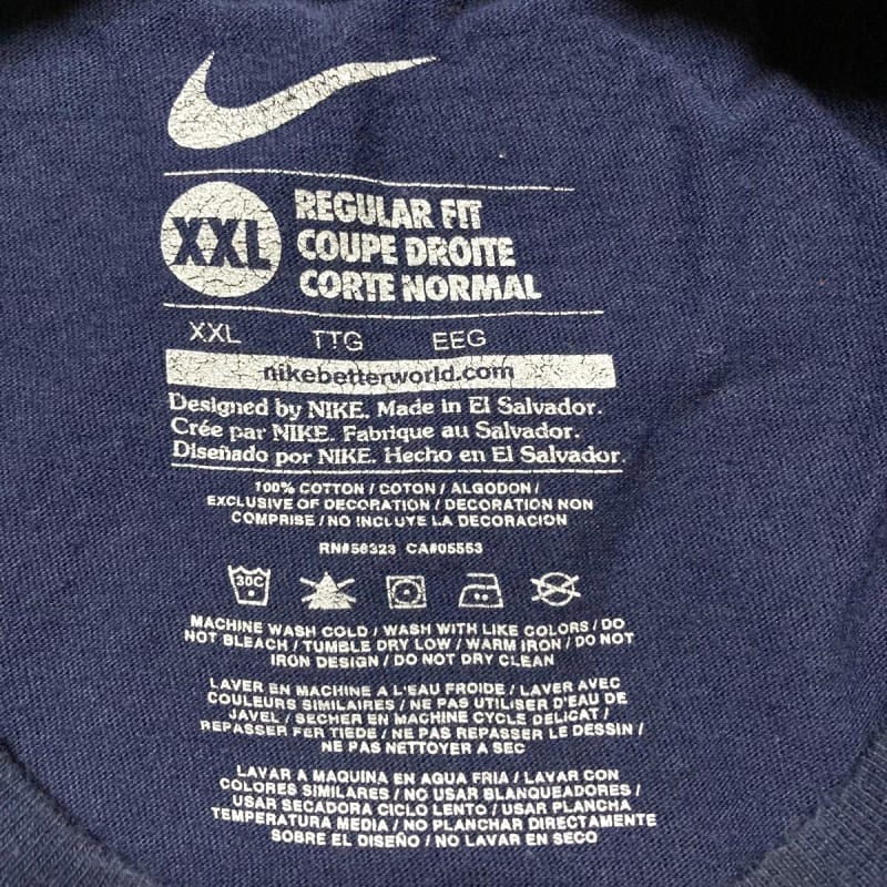 Nike Just Do It Big Logo T-Shirt - XXL - Navy