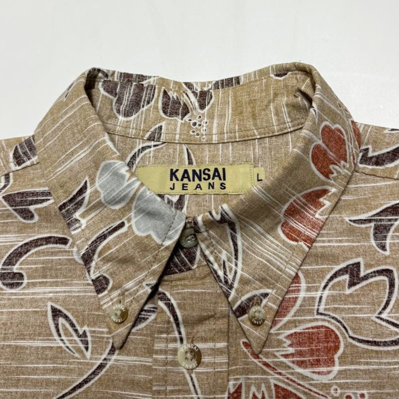 Kansai Jeans Aloha Shirt Reverse Print Size L