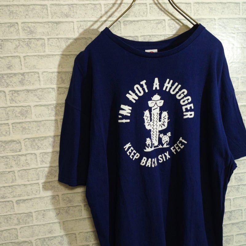 Delta Cactus Print Short Sleeve T-Shirt Navy XL