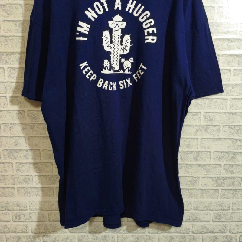 Delta Cactus Print Short Sleeve T-Shirt Navy XL