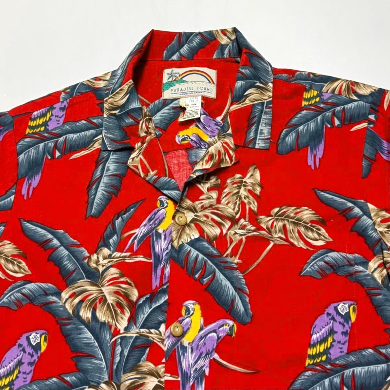 Paradise Found Aloha Shirt S Size Made In USA