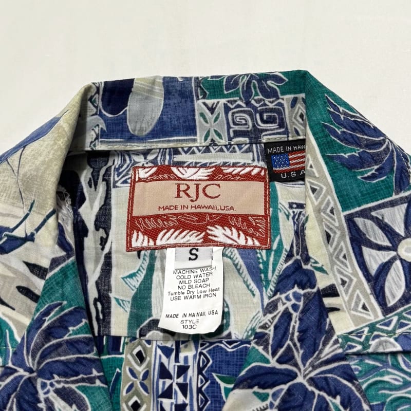 RJC Aloha Shirt Reverse Print Size S
