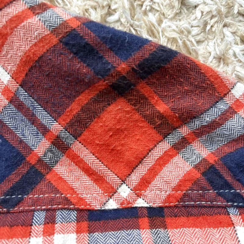 Ofuon Check Shirt 48 Flannel Shirt