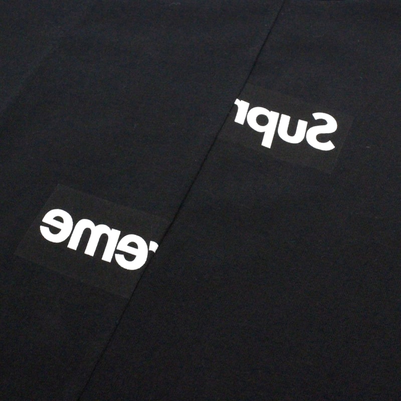 Supreme CDG Shirts Split Box Logo Tee XL Black