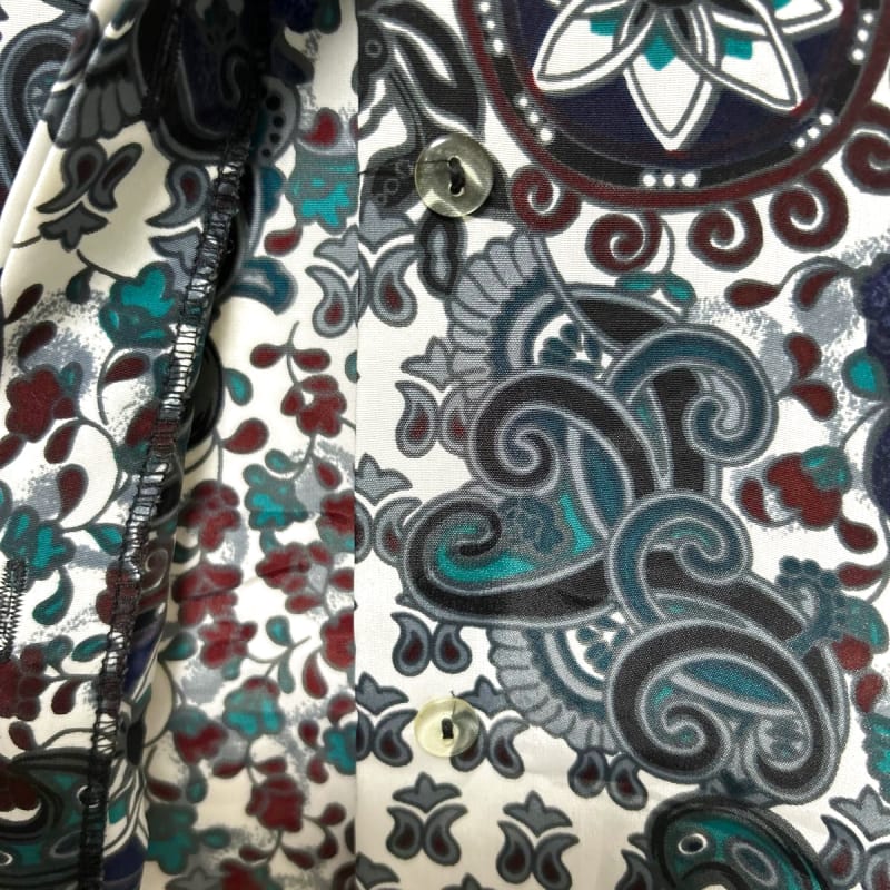Classic Collection Long Sleeve Shirt Paisley Pattern Size 20W/40
