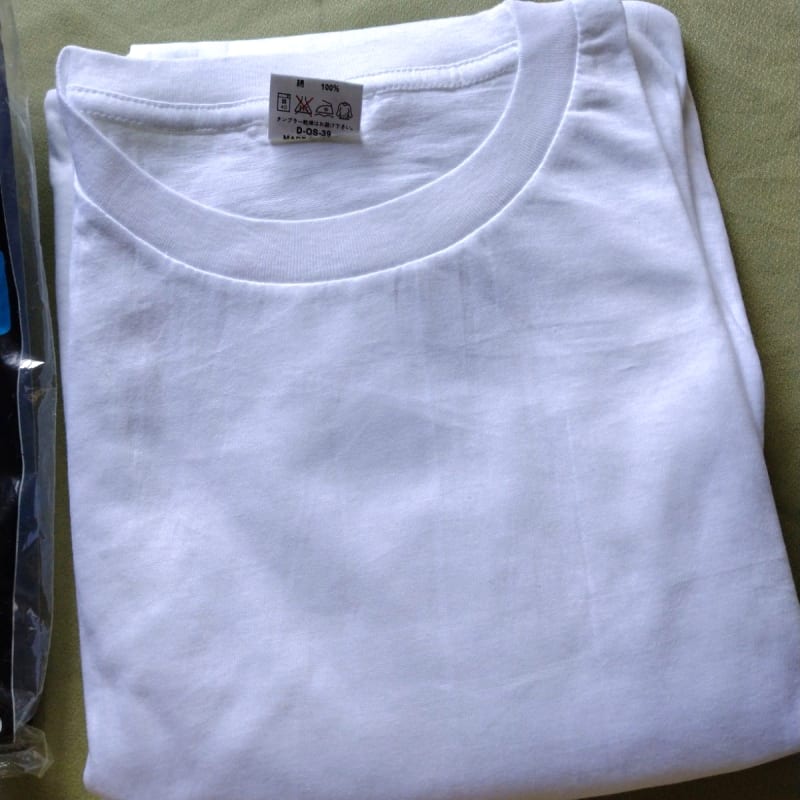 Unused Crew Neck Short Sleeve T-Shirt Set of 2 Size M White