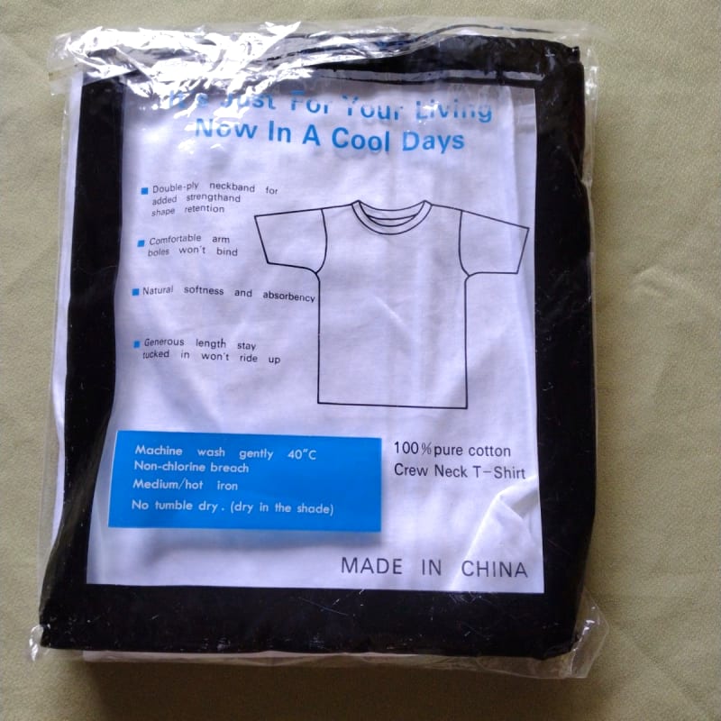 Unused Crew Neck Short Sleeve T-Shirt Set of 2 Size M White