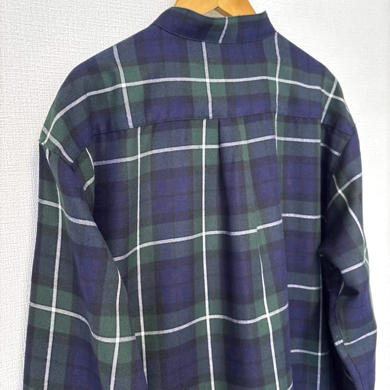 Sense of Place Urban Research Men's Check Long Sleeve Shirt Green M
