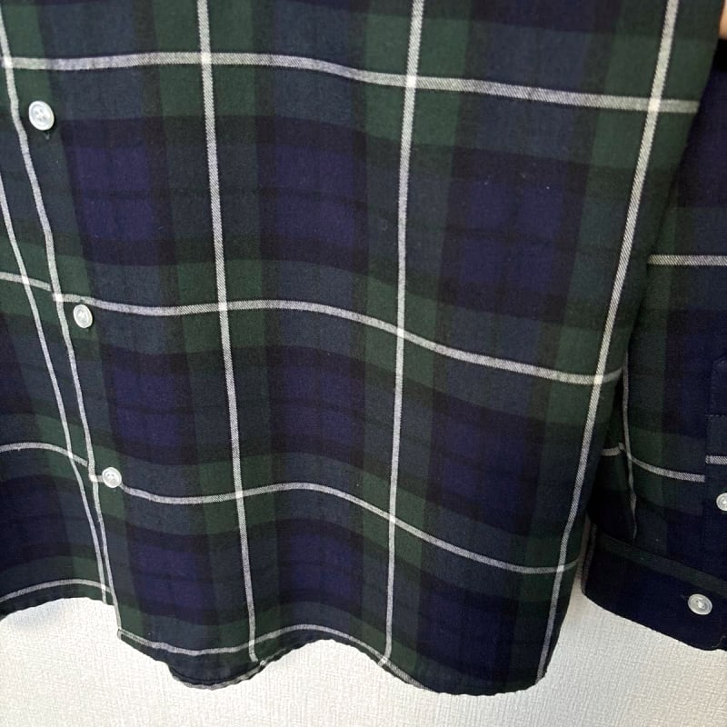 Sense of Place Urban Research Men's Check Long Sleeve Shirt Green M