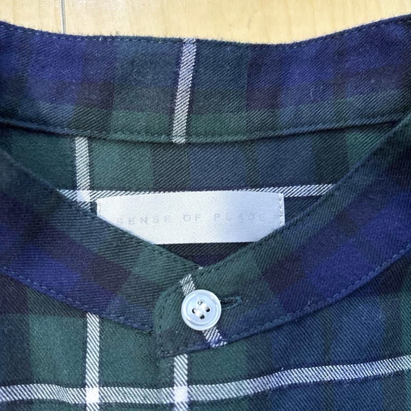 Sense of Place Urban Research Men's Check Long Sleeve Shirt Green M