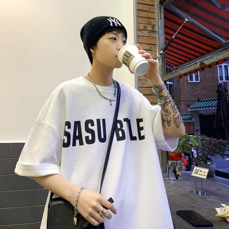 JUAS012 Men's T-Shirt Large Size Summer