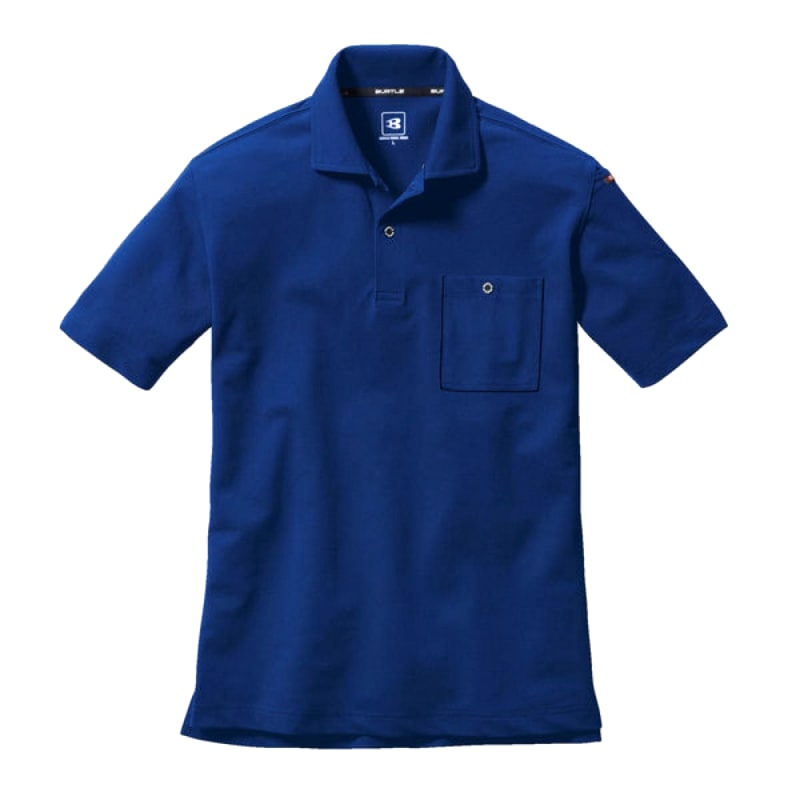 Burtle 667 Short Sleeve Polo Shirt Navy Size L