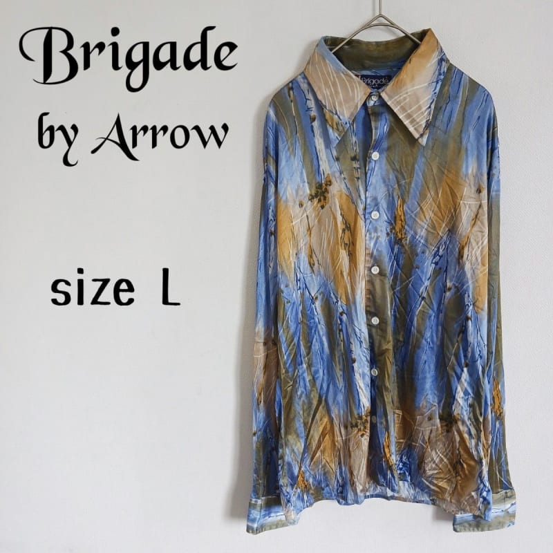 Brigade By Arrow 70s Long Sleeve Shirt Vintage Pattern