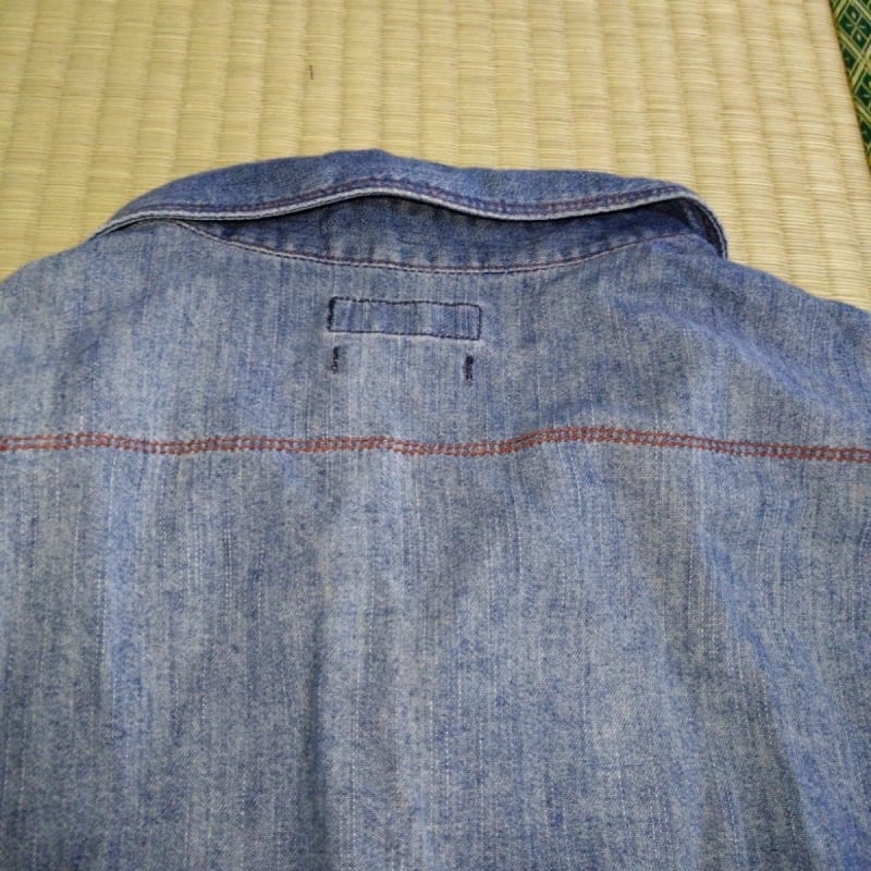 Used Mack House Denim Style Shirt 100% Cotton M Size