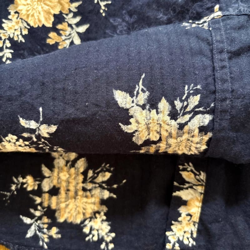 Nicole Club For Men Floral Shirt Navy Size M