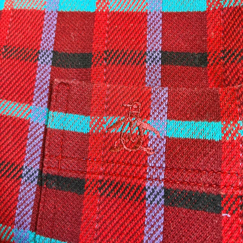 Munsingwear Checkered Flannel Shirt L