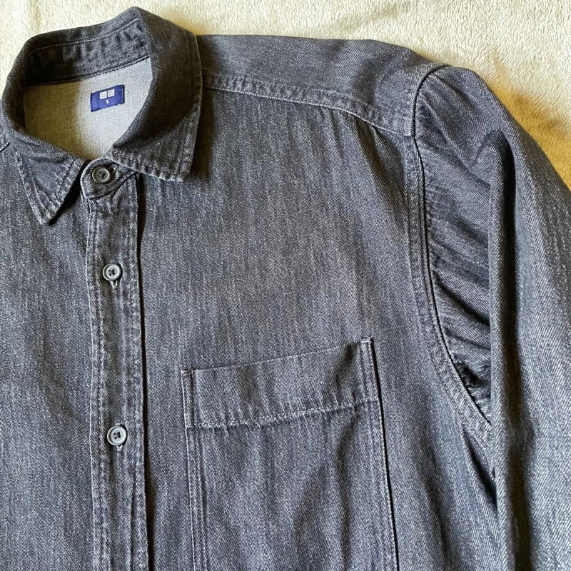 Uniqlo Denim Overshirt Black S