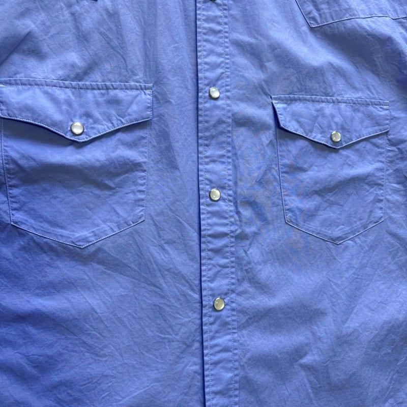 United Arrows Beauty & Youth Western Shirt M Size Light Blue