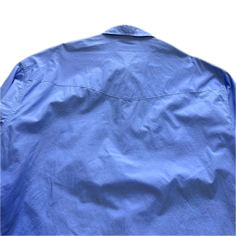 United Arrows Beauty & Youth Western Shirt M Size Light Blue