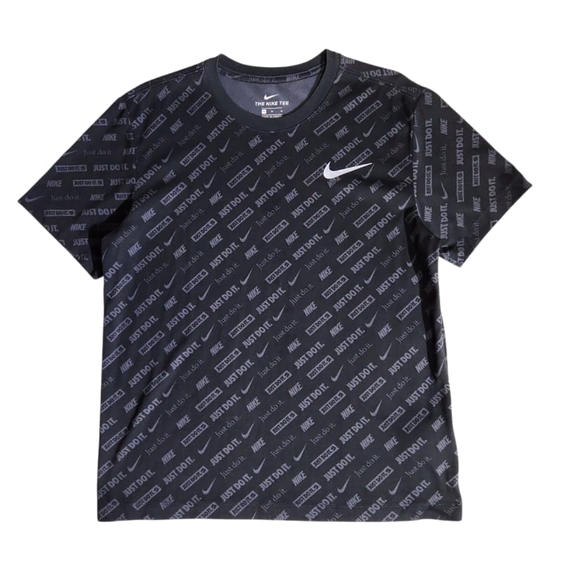 Nike All-Over Print T-Shirt M Black