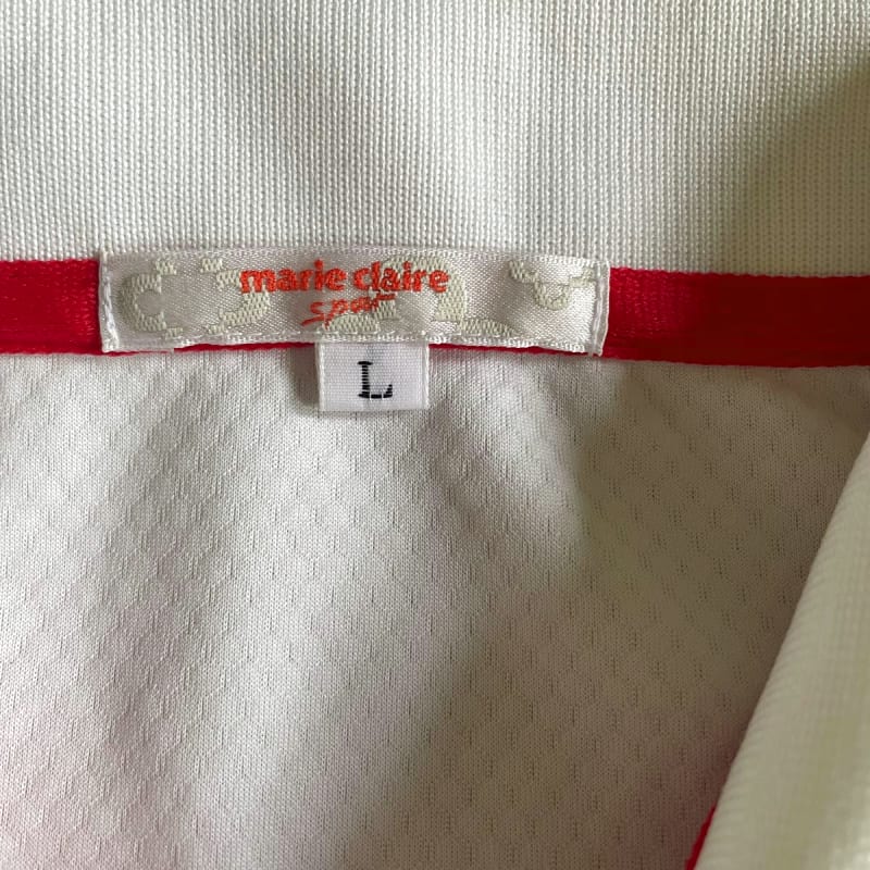 Marie Claire Golf Polo Shirt L Size White