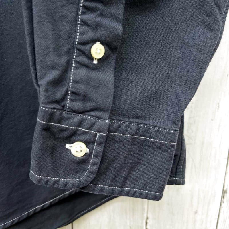 Ralph Lauren Long Sleeve Shirt Men's Black Cotton 100% LG Size 6-517