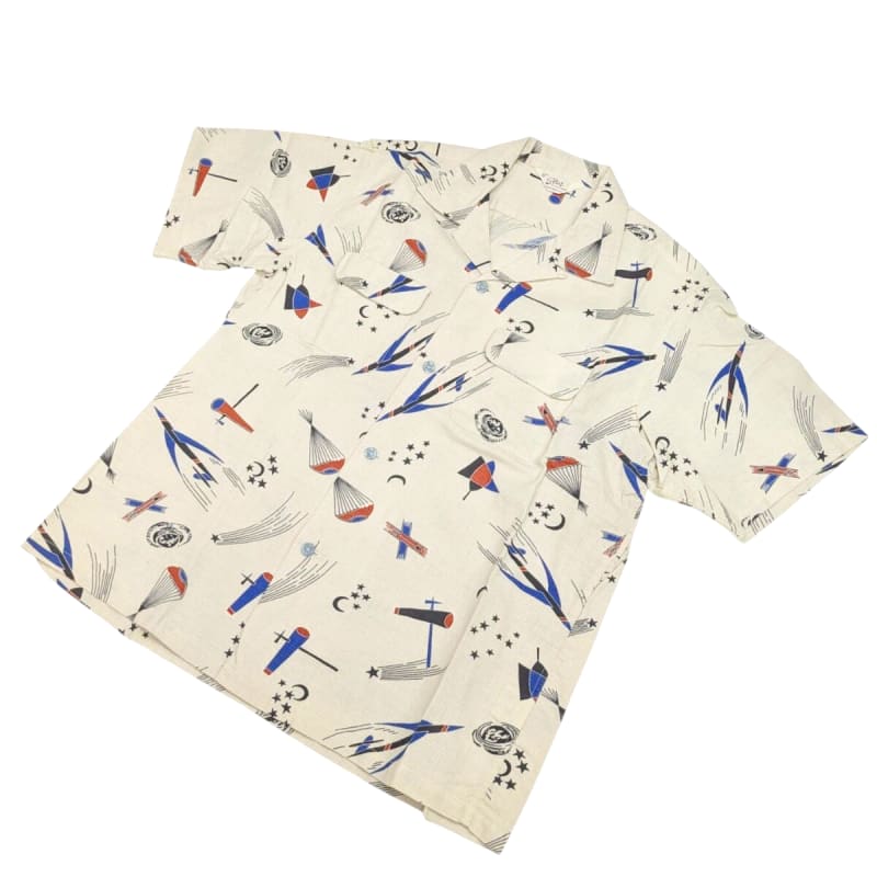 Star Of Hollywood Open Shirts Space Travel XL